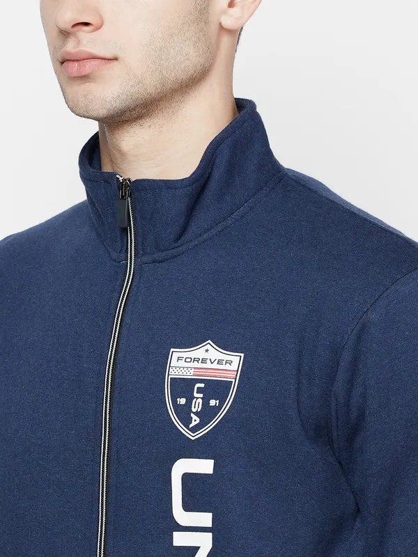 Men Indigo Melange Sweatshirts