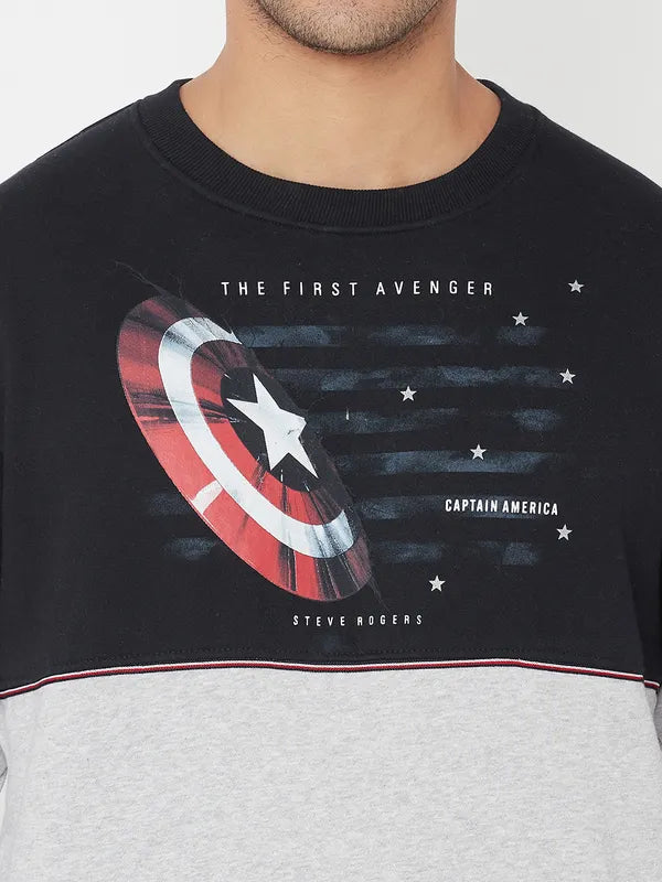 Men Grey Melange Sweatshirts