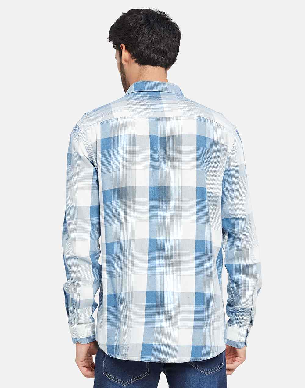 Mettle Checked Cotton Casual Shirt