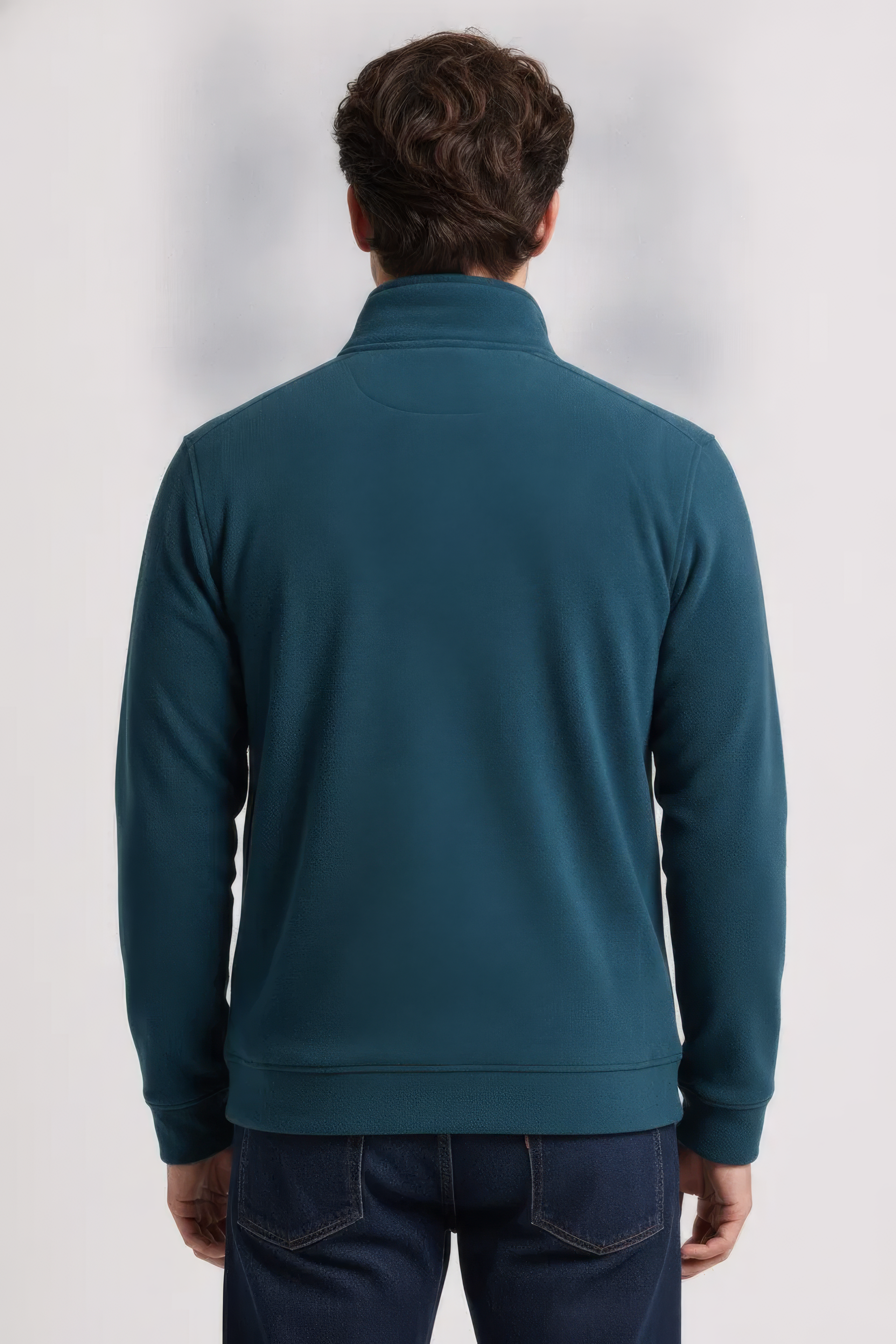 Pacific Melange Men’s Full Zip Sweatshirt – Premium Blended German Velvet
