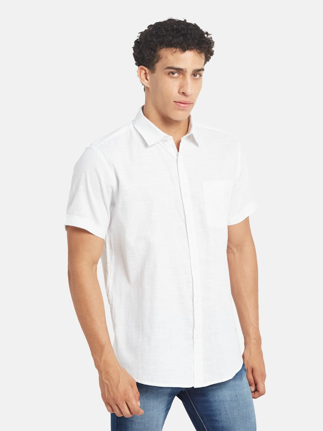 METTLE SS25 Spread Collar Casual Cotton Shirt