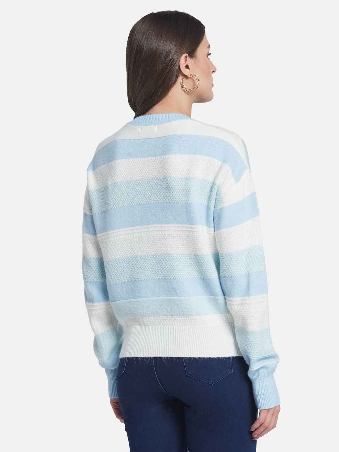 METTLE Women Striped Pullover