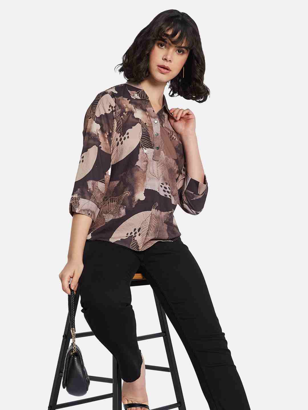METTLE Floral Print Cotton Top