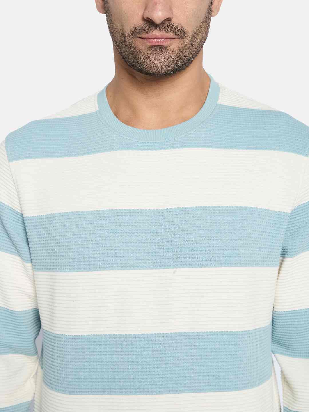 Octave Men Colourblocked Pullover Sweatshirt