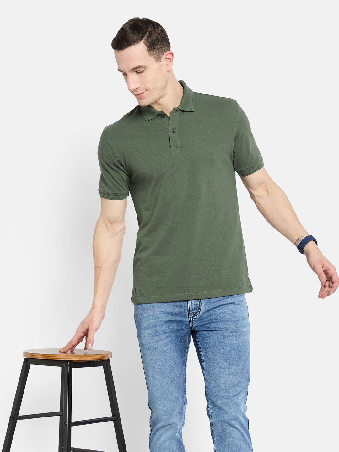Octave Men Polo Collar T-shirt