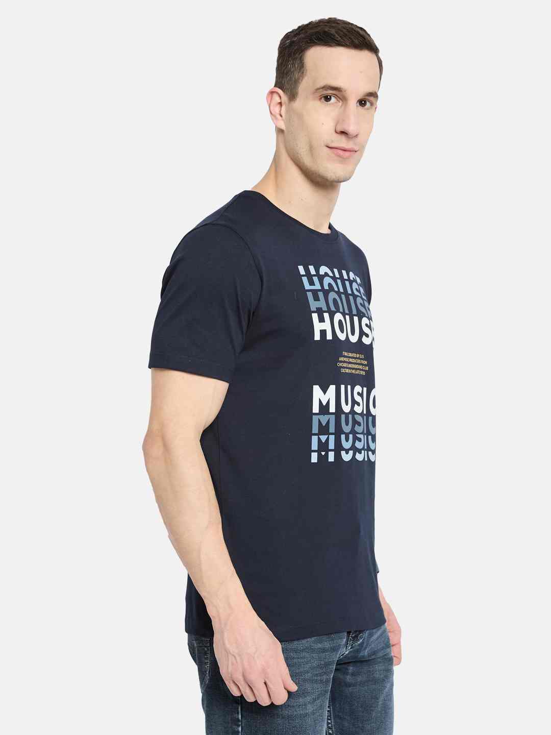 Octave Men Printed T-shirt