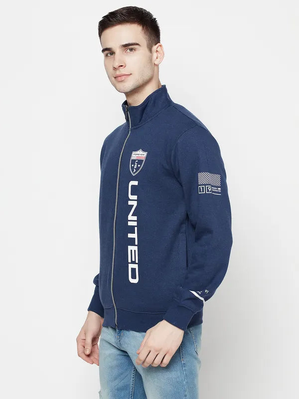 Men Indigo Melange Sweatshirts