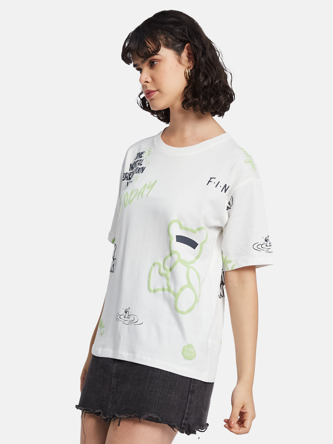 METTLE Women Printed T-shirt