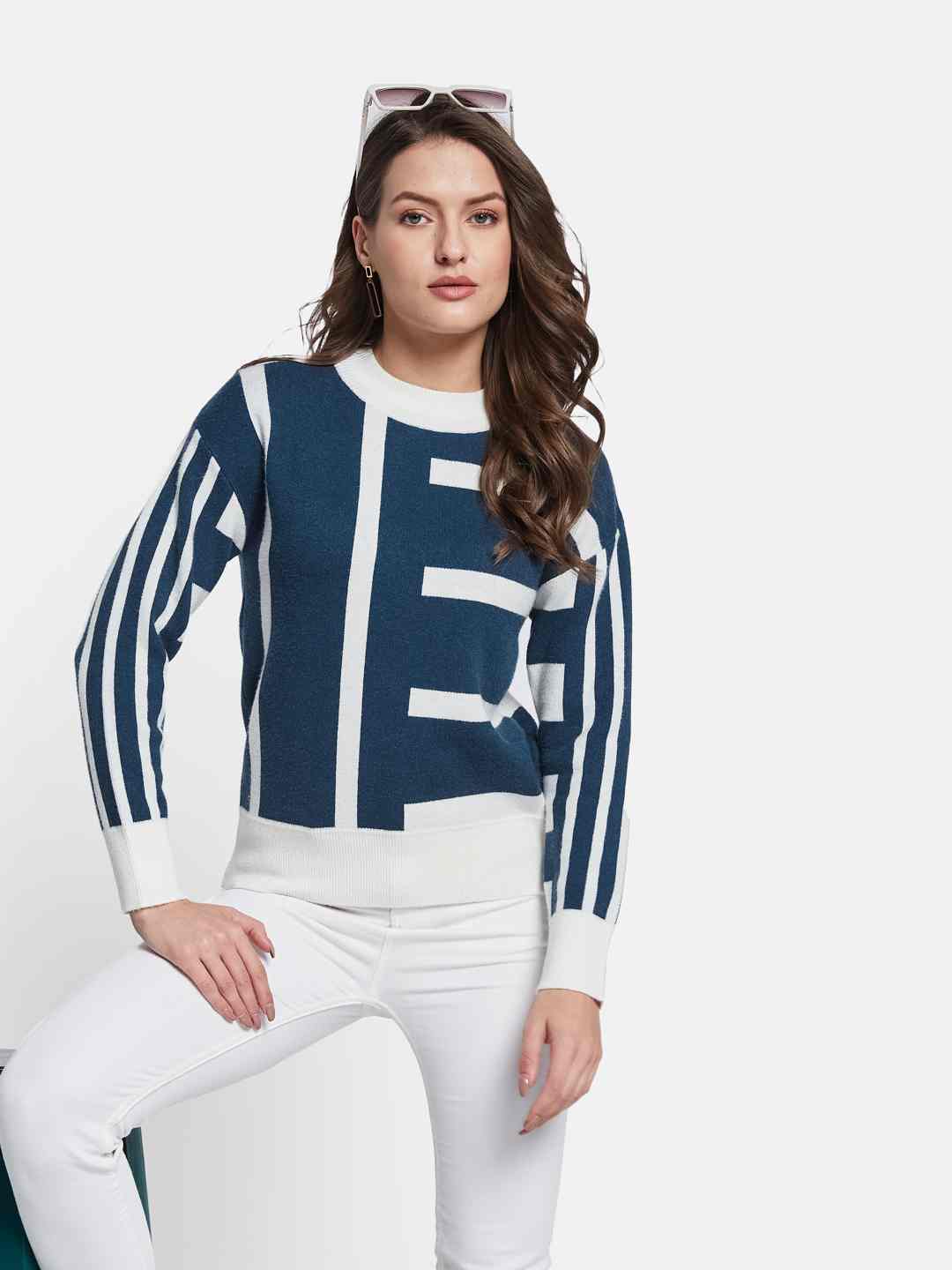 METTLE Women Printed Pullover