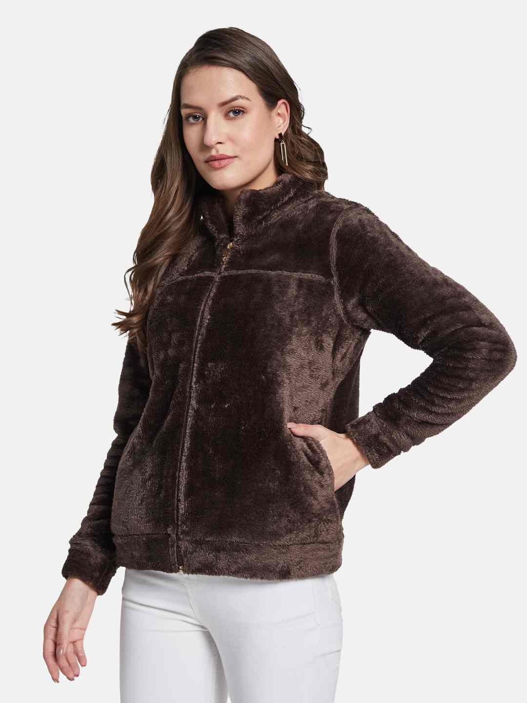 METTLE Women Front-Open Sweatshirt