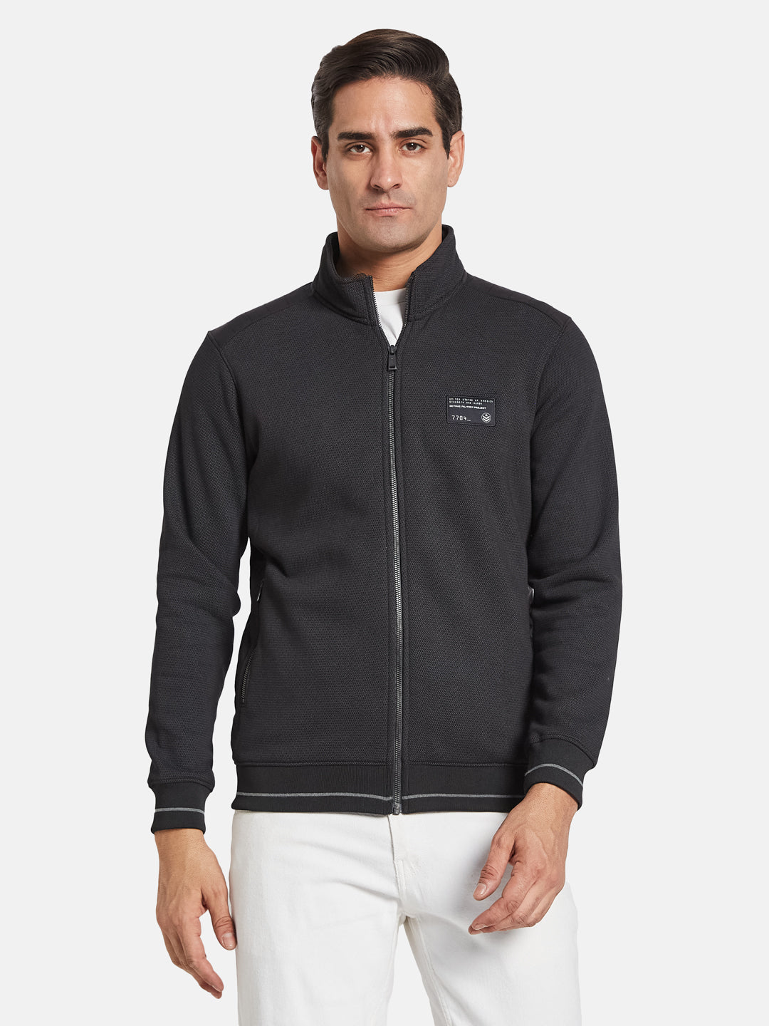 Octave Men Henley Neck Long Sleeves Sweatshirt