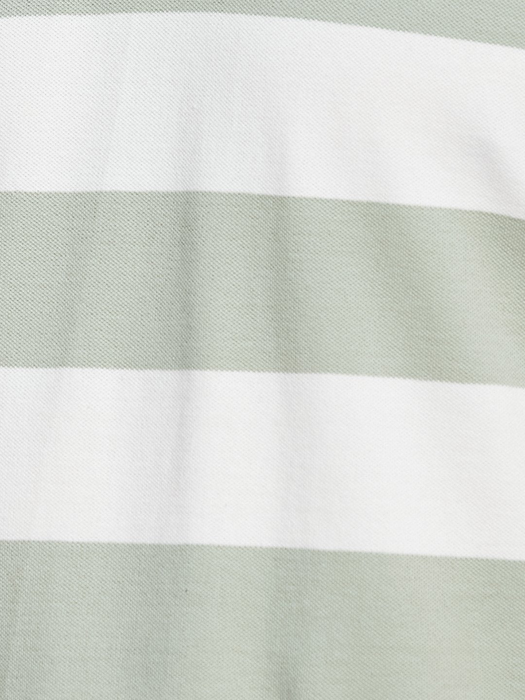 STRIPE POLO NECK PIQUE LYCRA  T-SHIRT