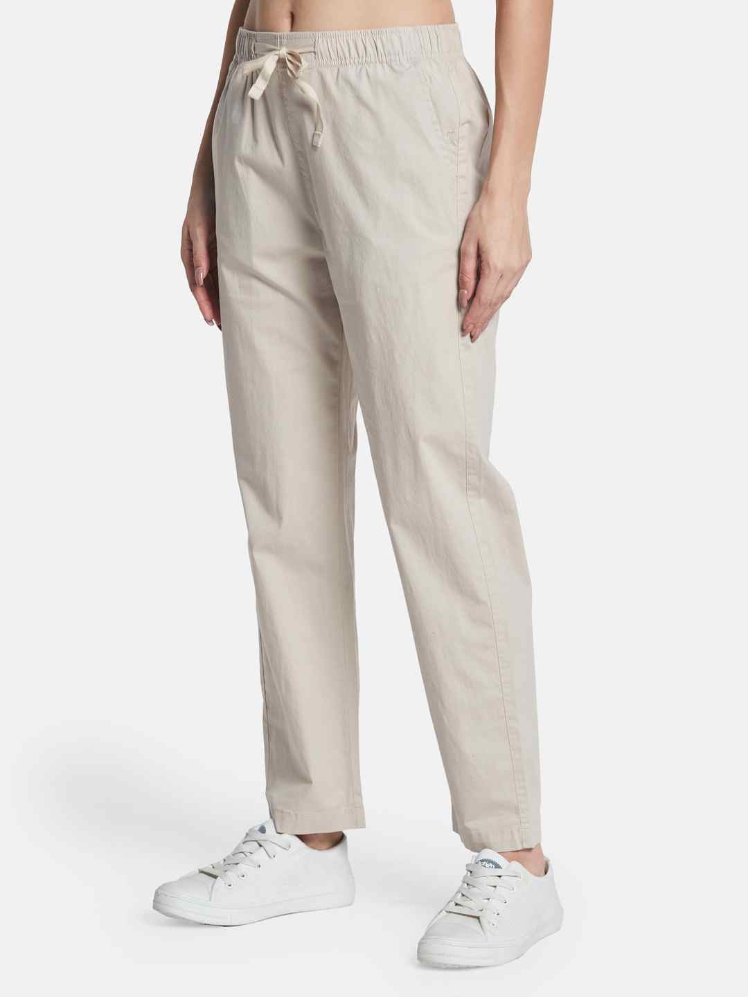 METTLE Women Regular Fit Cotton Track Pants