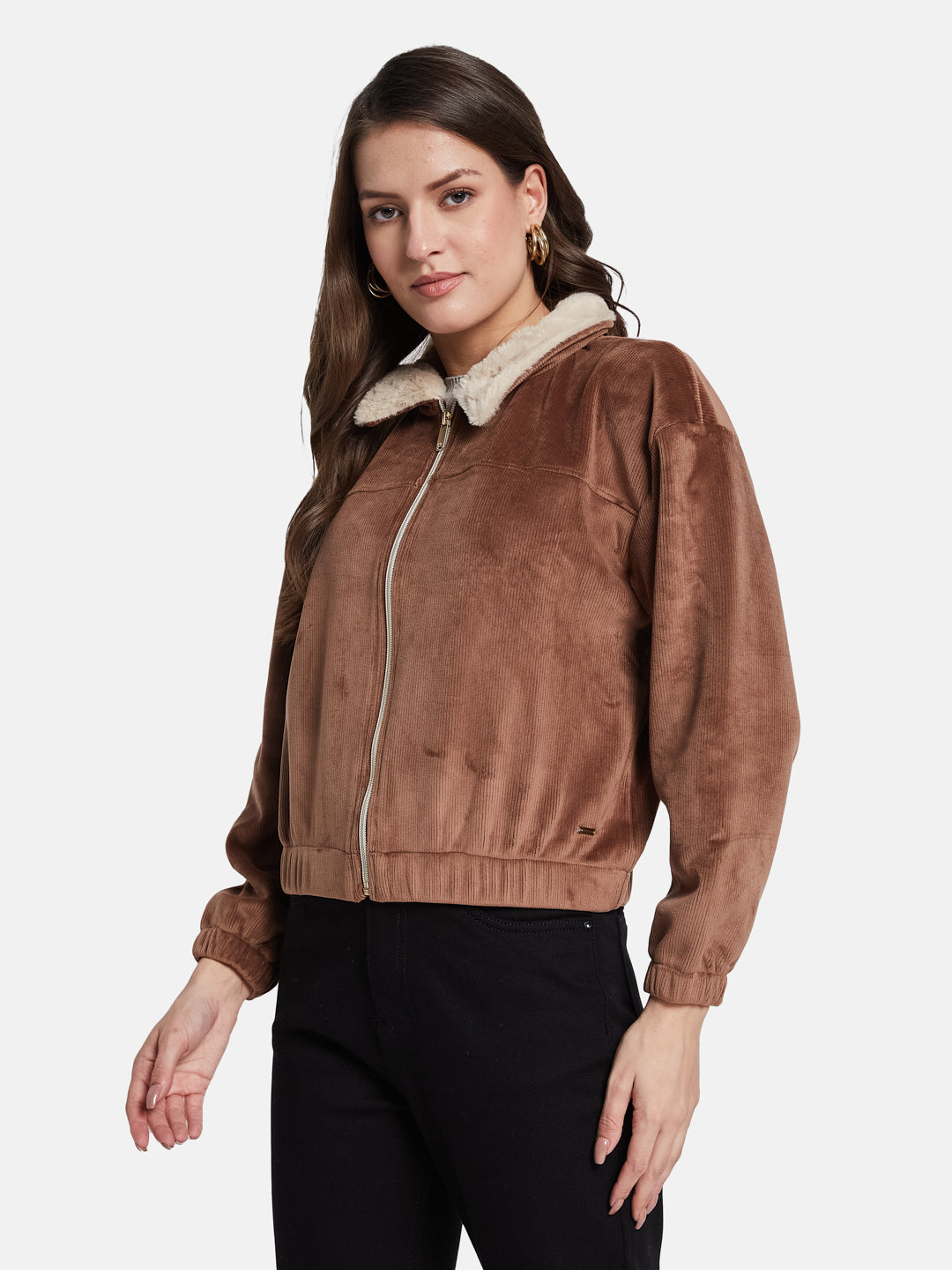 METTLE Women Front-Open aw24 Sweatshirt