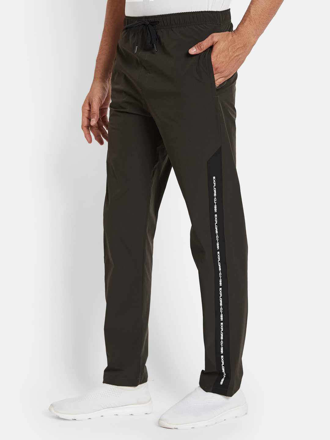 Octave Men Cotton Regular Fit Mid-Rise Track Pants