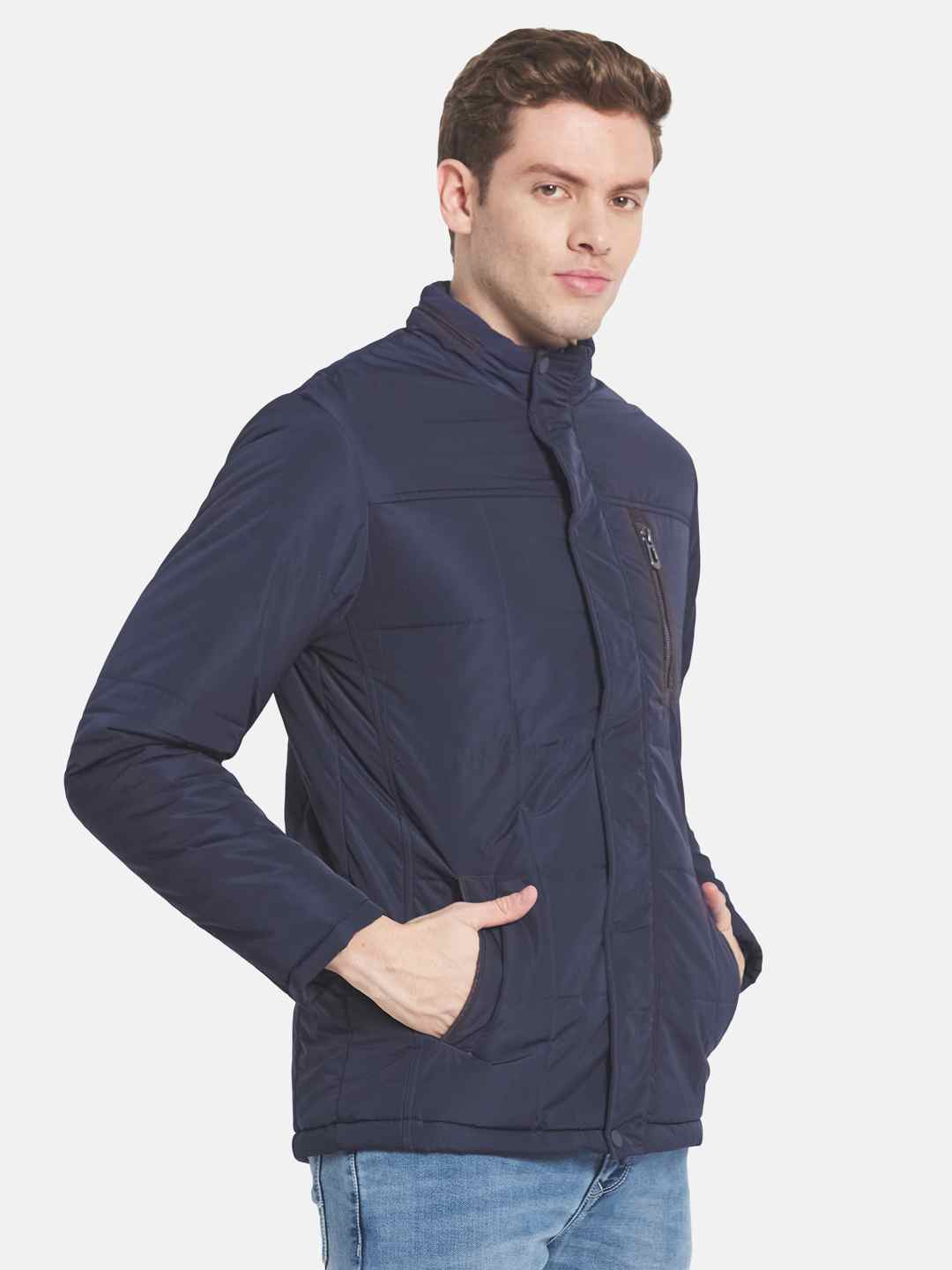 Mettle Men Solid Padded Jacket