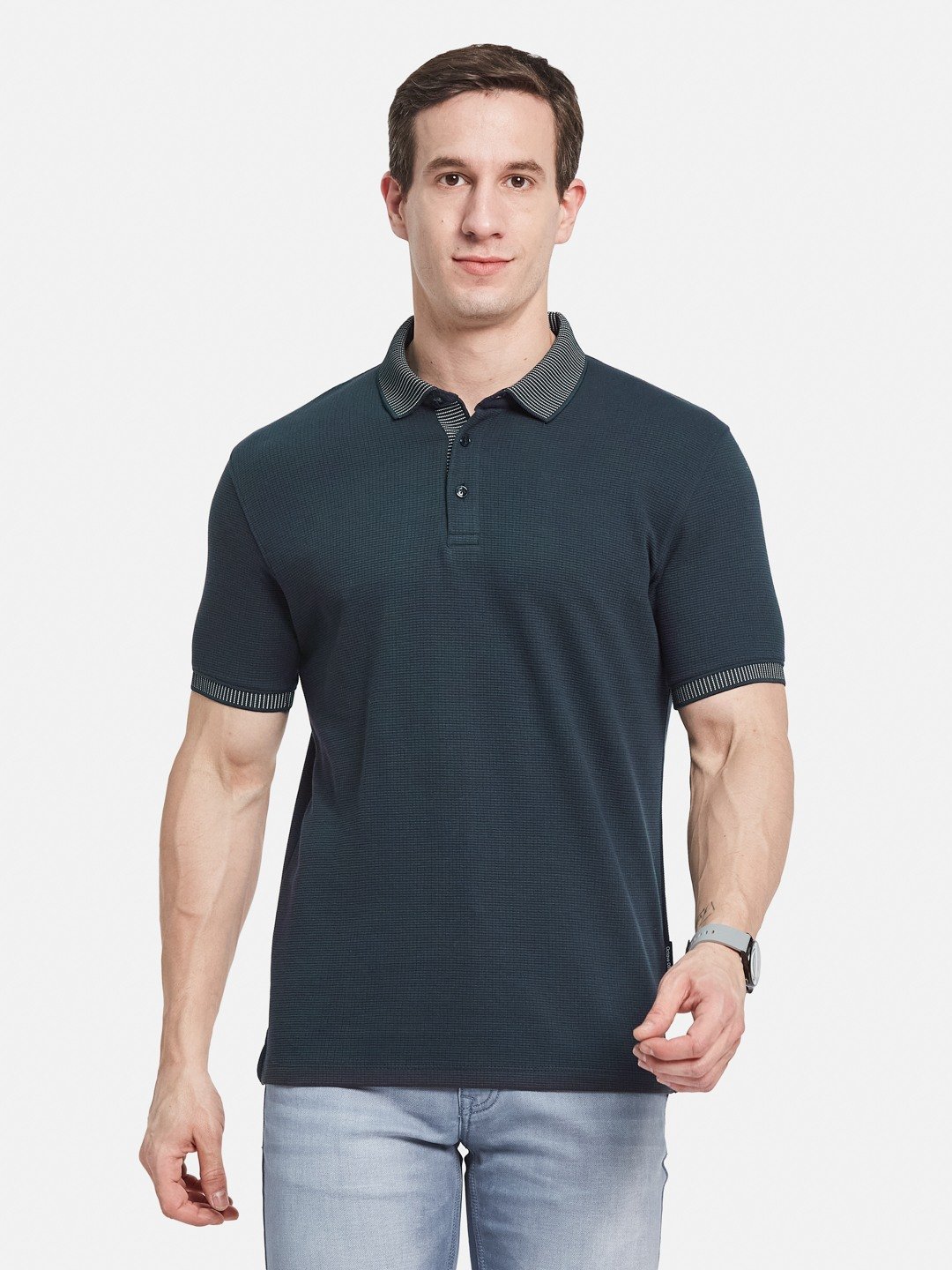 Octave Men Polo Collar T-shirt