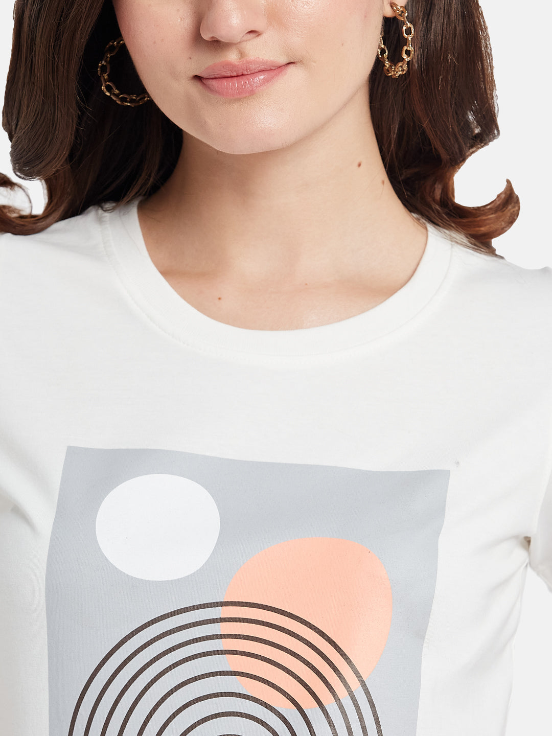 METTLE Graphic Printed Round Neck Cotton T-shirt