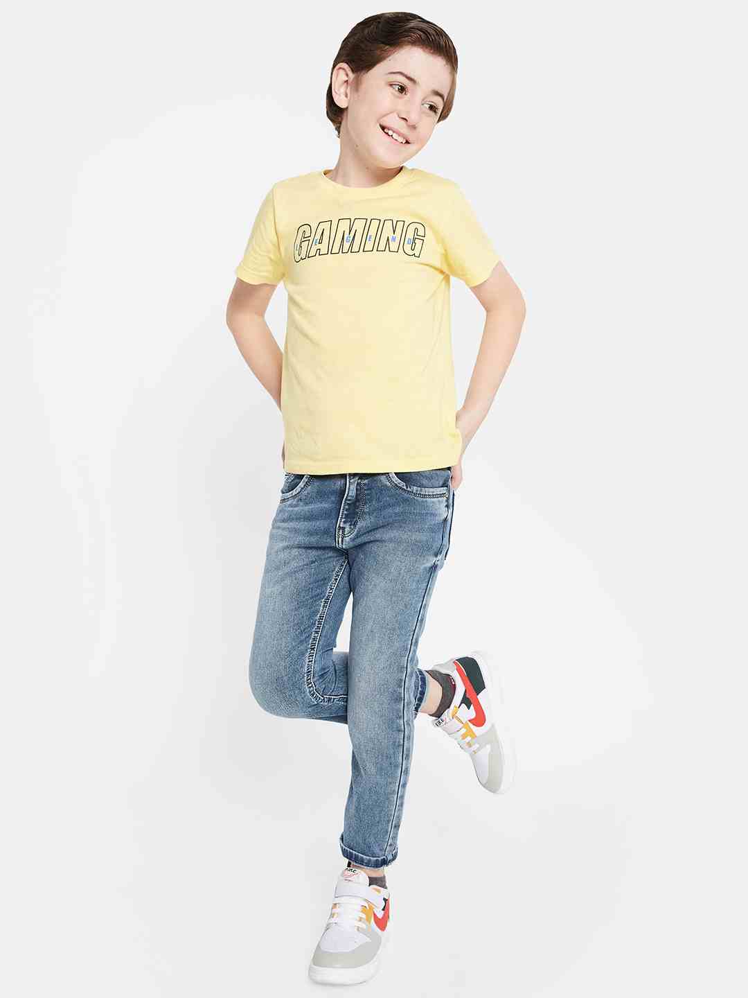 Octave Boys Clean Look Heavy Fade Stretchable Jeans