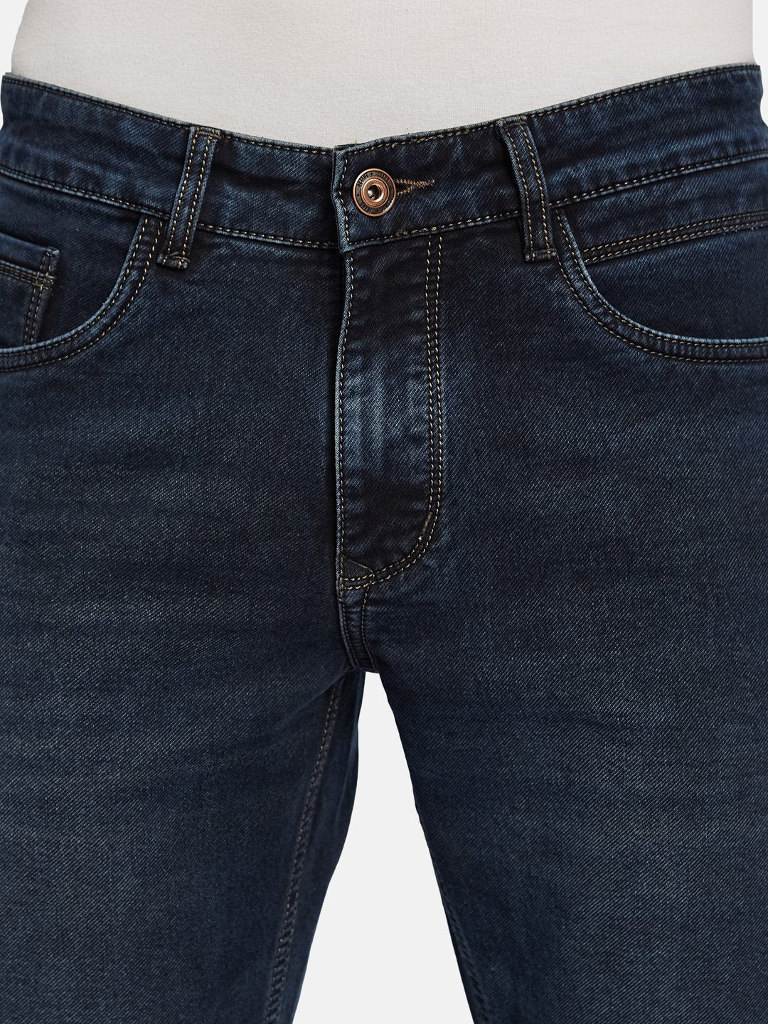 Octave Men Straight Fit Light Fade Stretchable Jeans