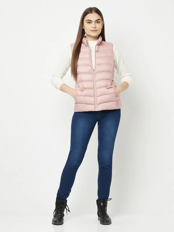 Women Blush Front Open Jackets