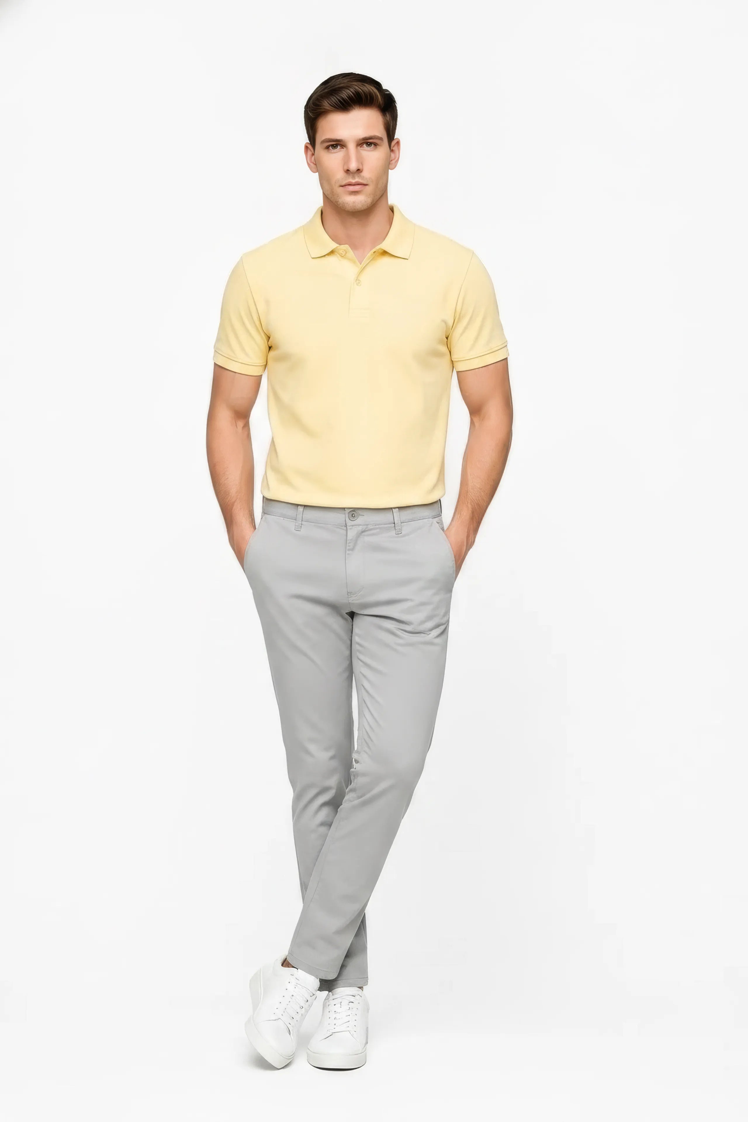 Men Smoke Chinos Trousers