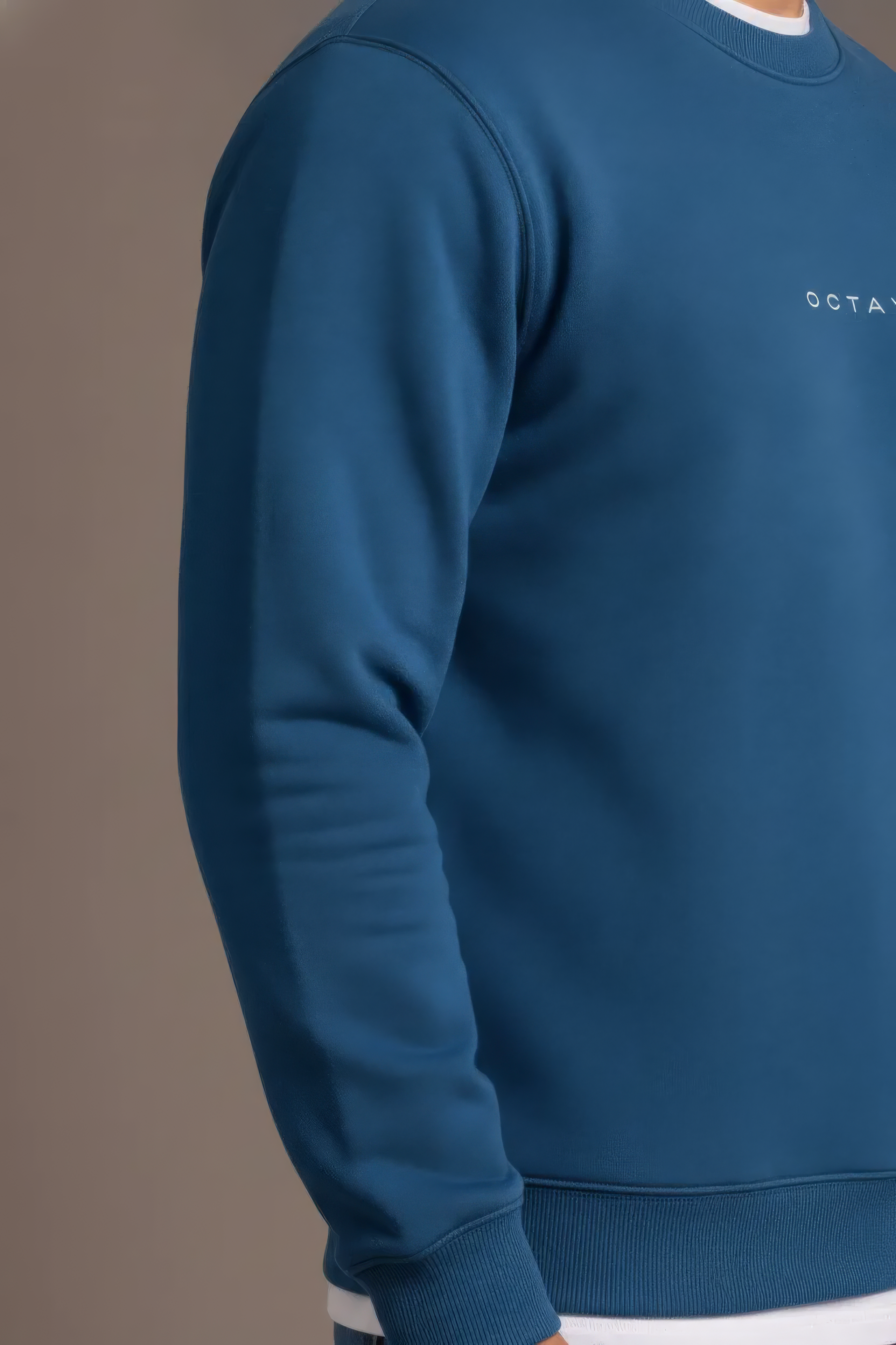 Men’s Premium Pacific Crew Neck Cotton Fleece Sweatshirt