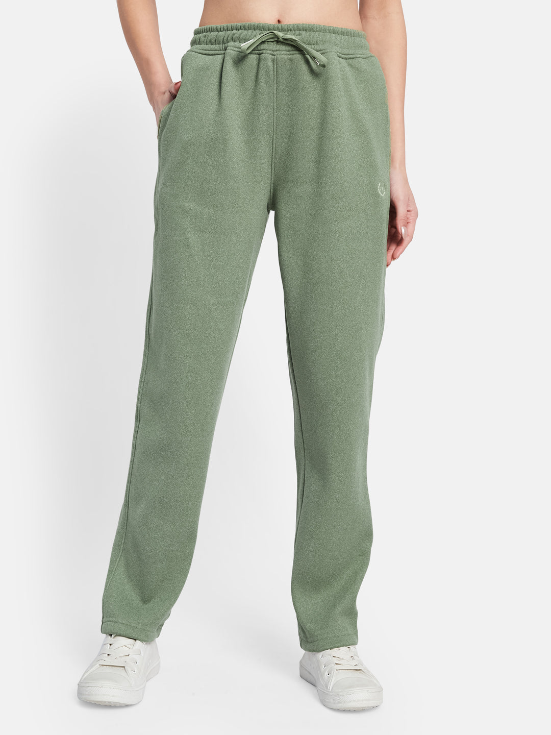 METTLE Women Cotton Mid Rise Track Pants