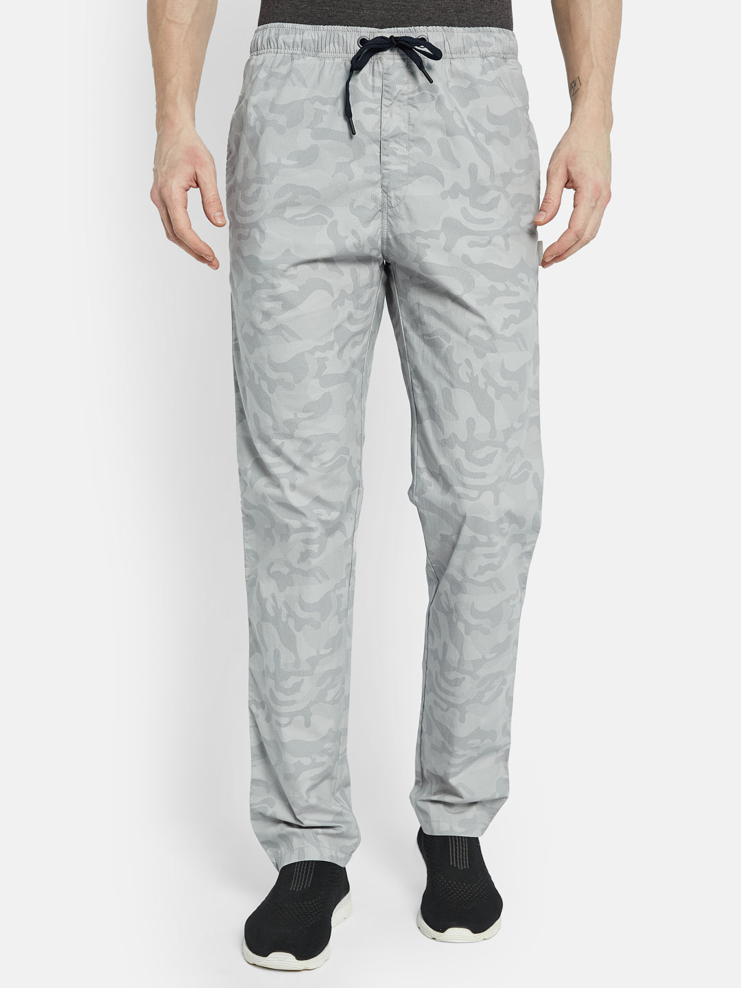 Octave Men Printed Cotton Track Pants