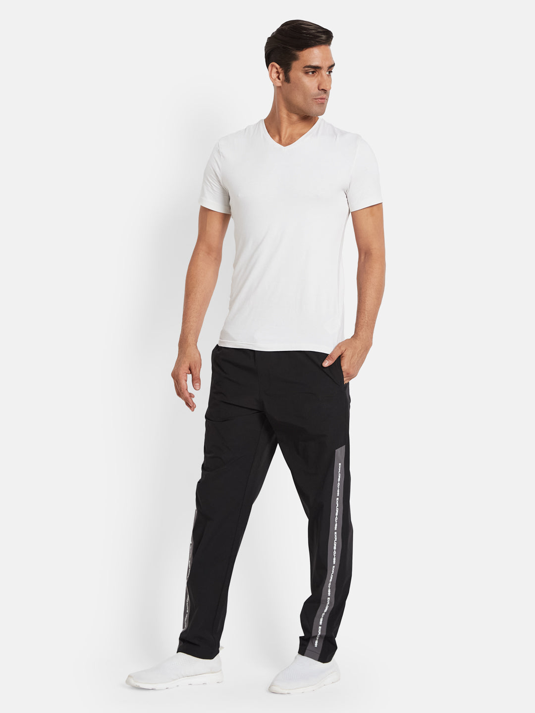 Octave Men Cotton Regular Fit Mid-Rise Track Pants