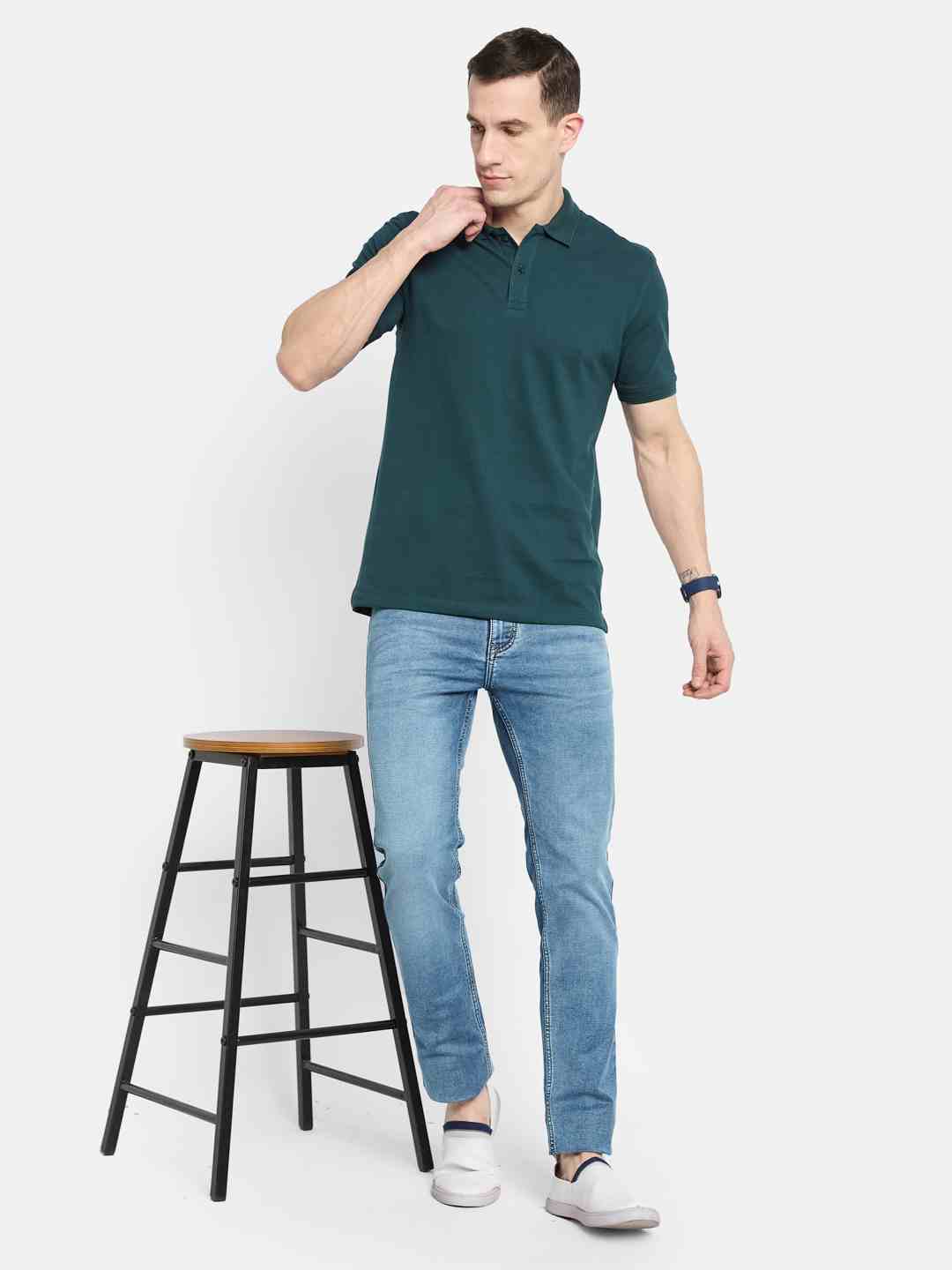 Octave Men Polo Collar T-shirt