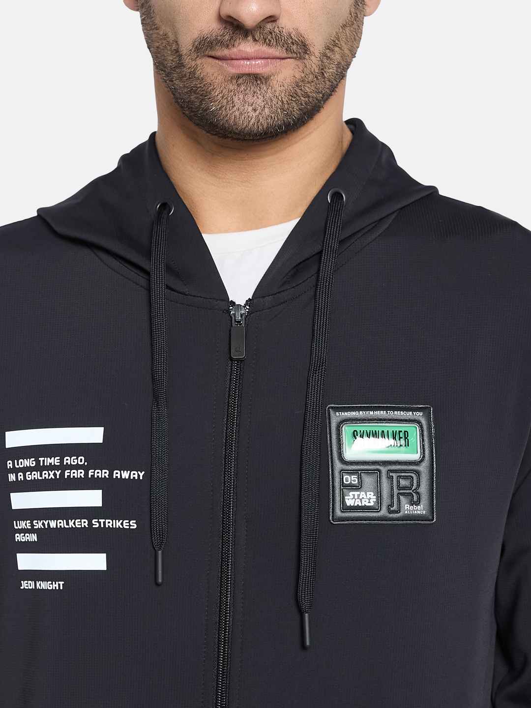 Octave Men Hooded Front-Open Sweatshirt