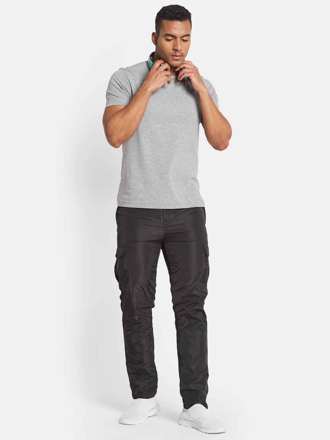 Octave Men Cotton Regular Fit Mid-Rise Track Pants