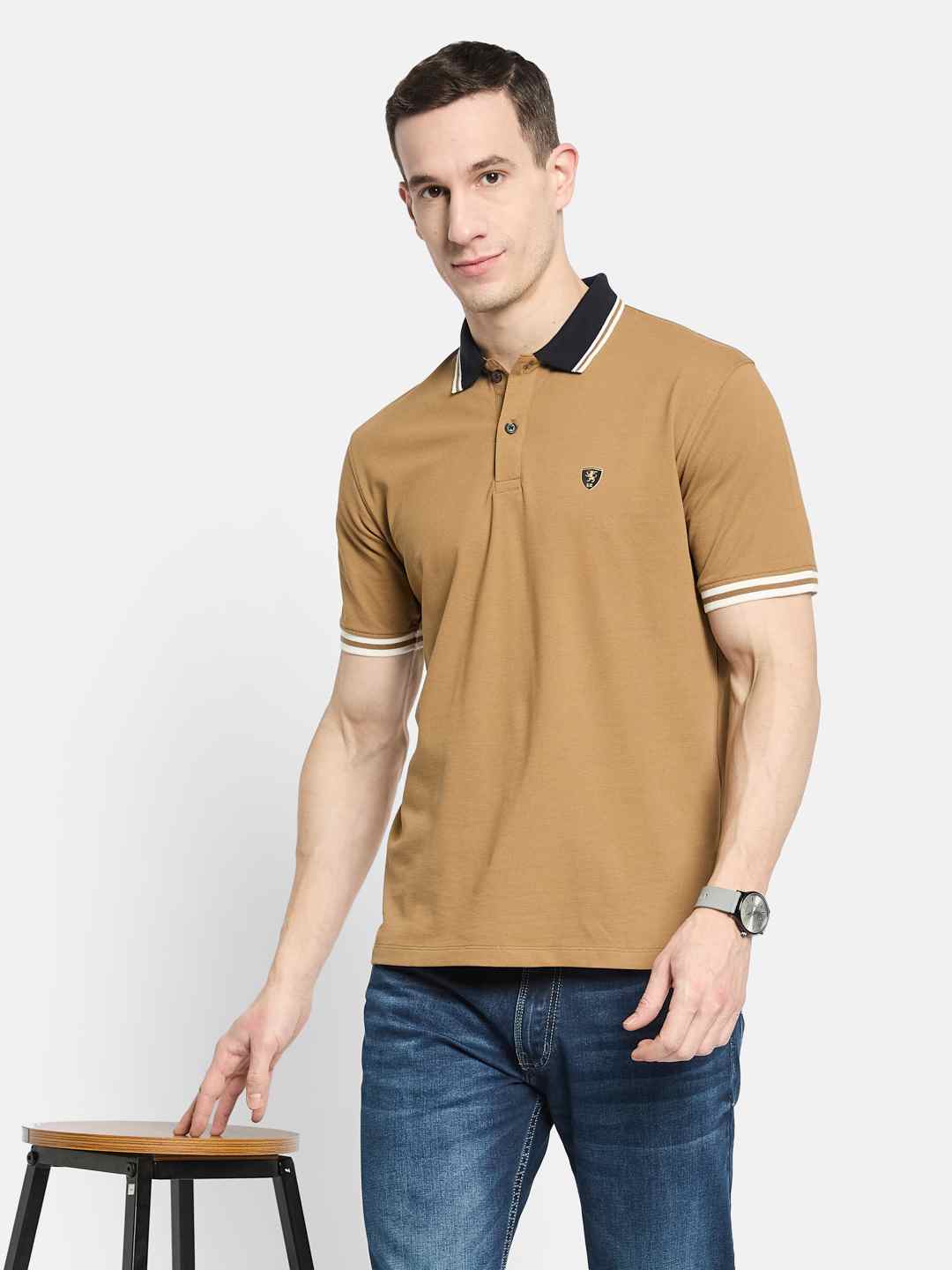 Octave Men Polo Collar T-shirt