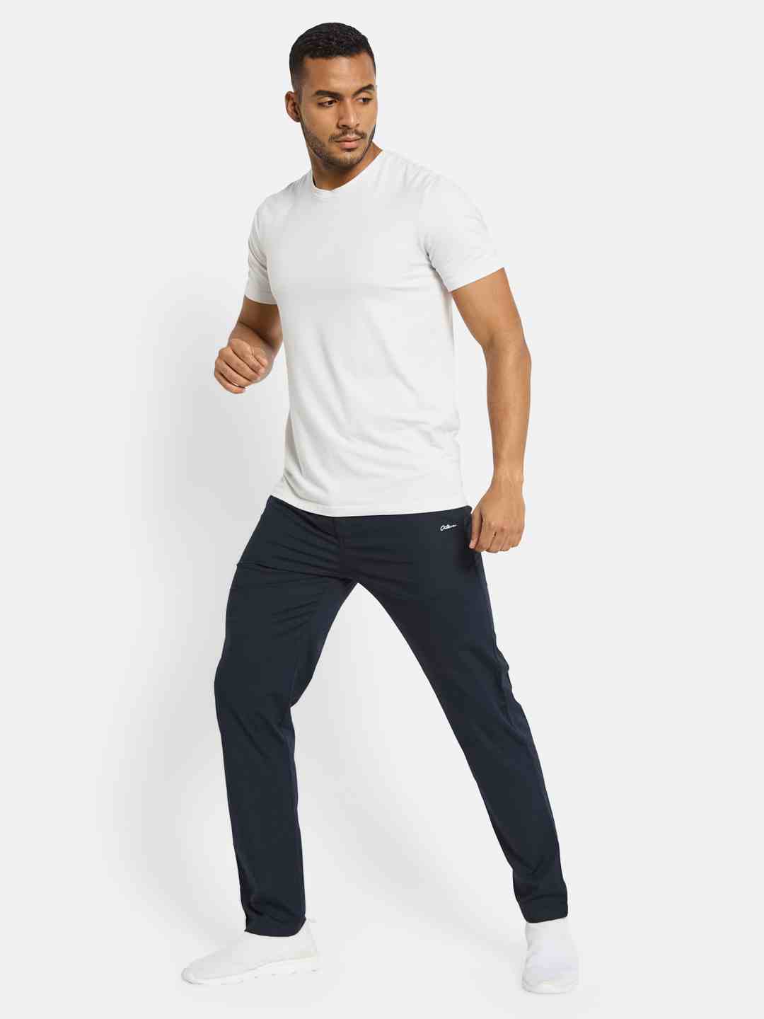 Octave Men Cotton Mid Rise Track Pants