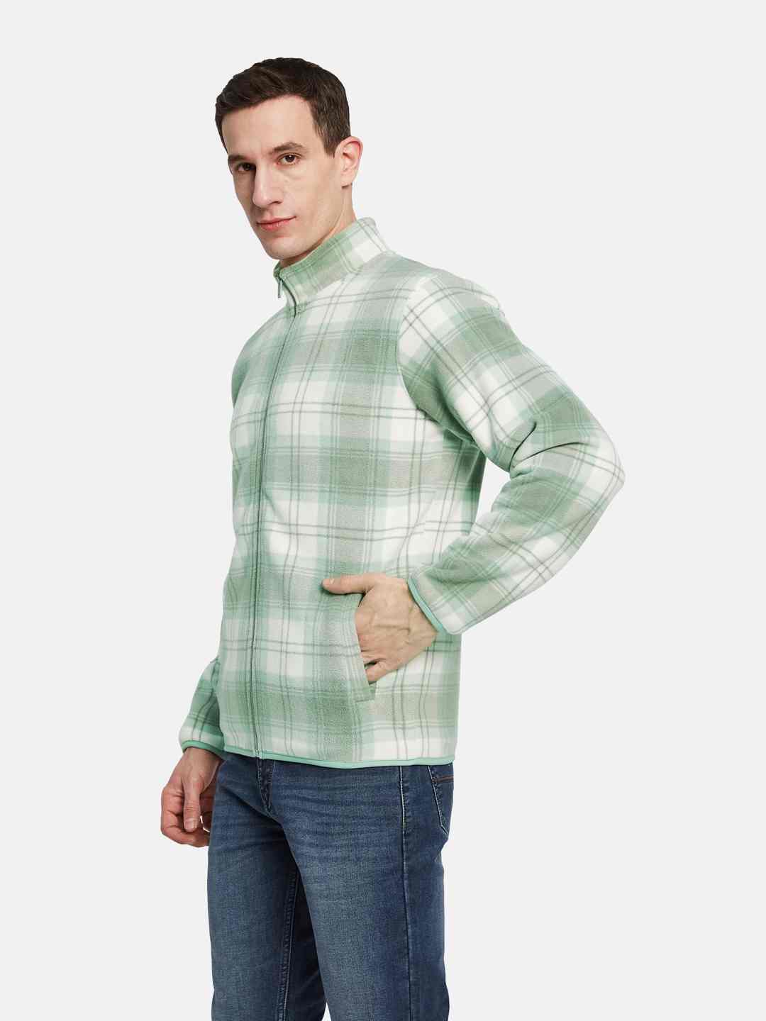 Octave Men Checked Sweatshirt