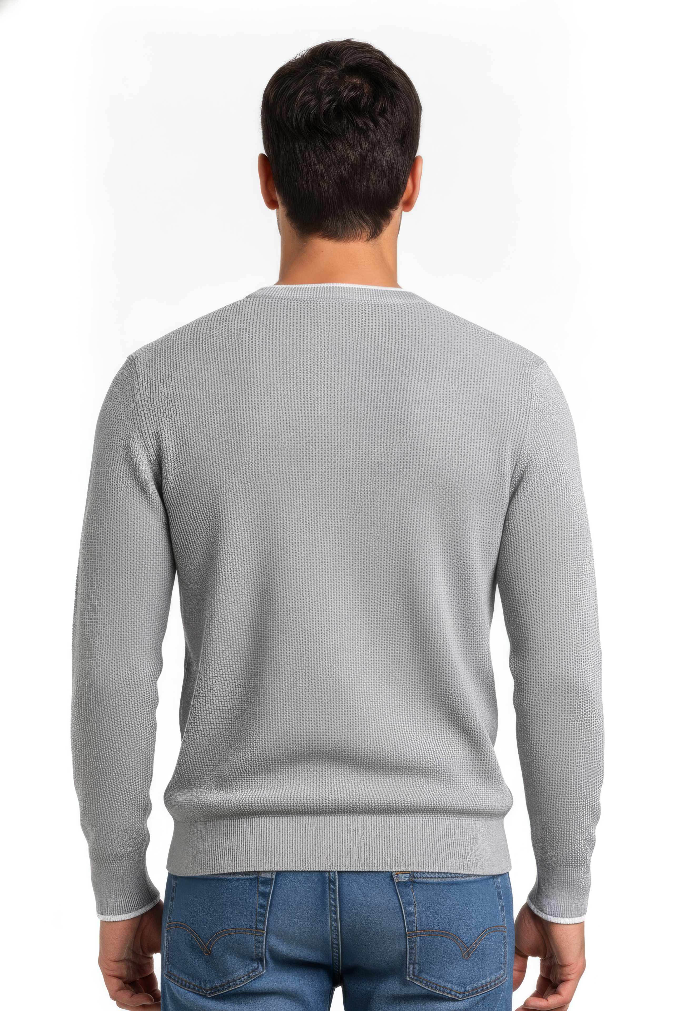 Men’s Structured Cotton Round-Neck Full-Sleeve Winter Top