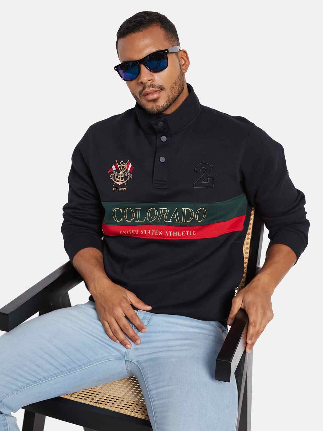 Octave Men Printed Sweatshirt