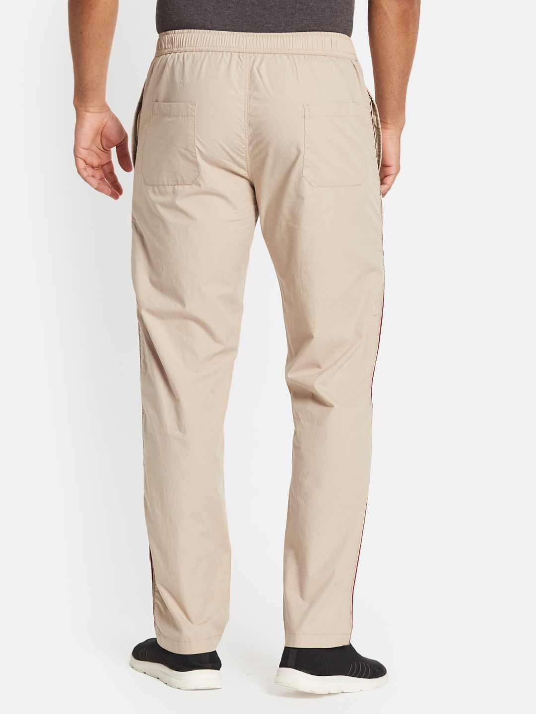 Octave Men Cotton Regular Fit Mid Rise Track Pants