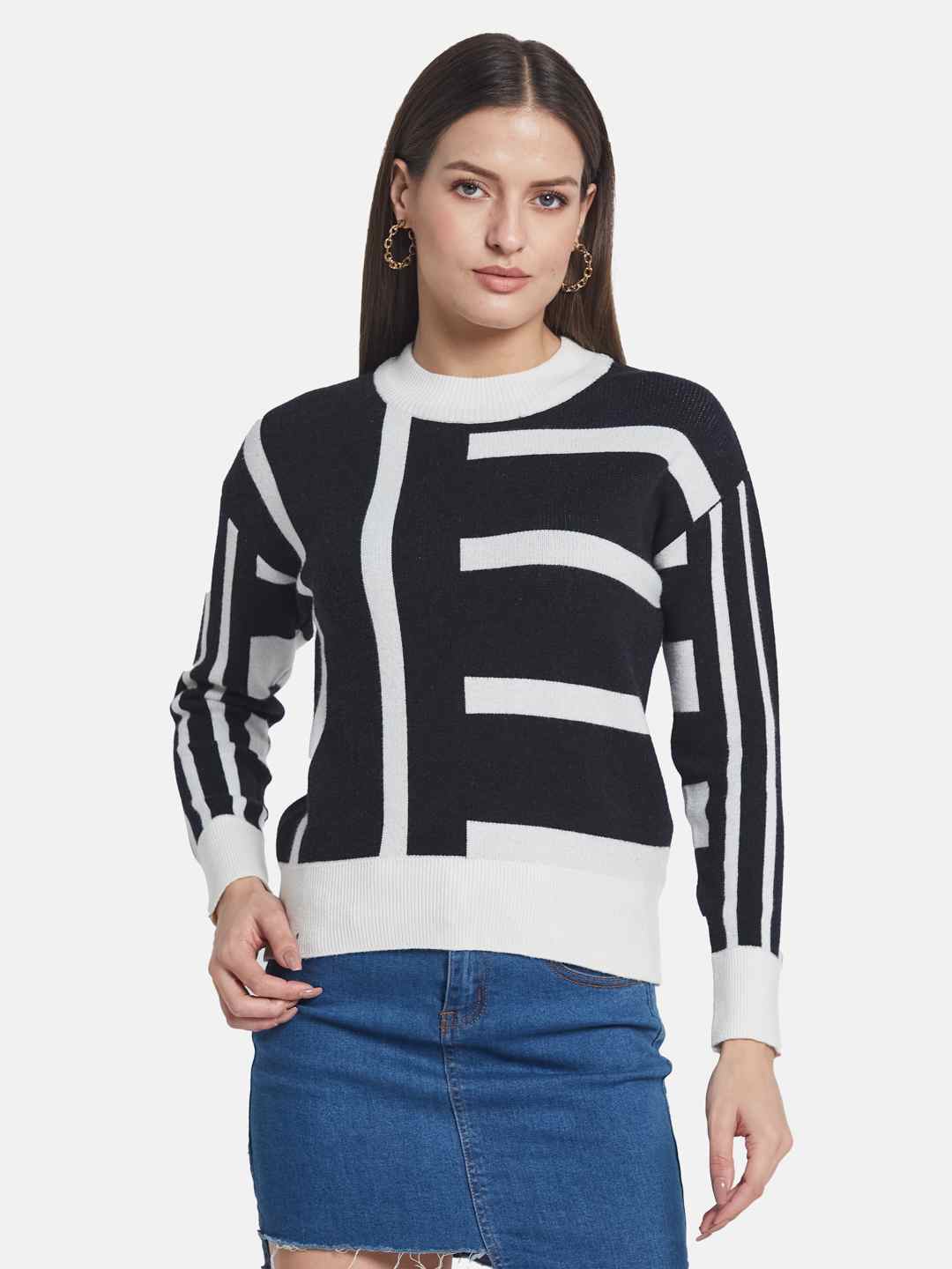 METTLE Women Printed Pullover