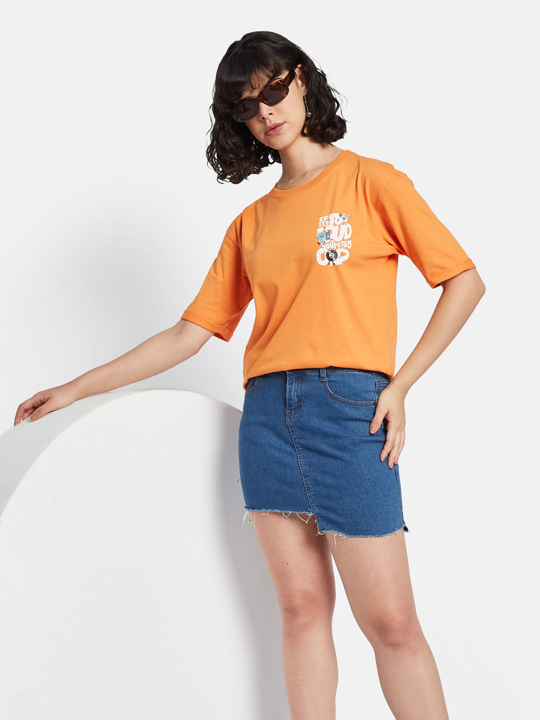 METTLE Women Printed T-shirt