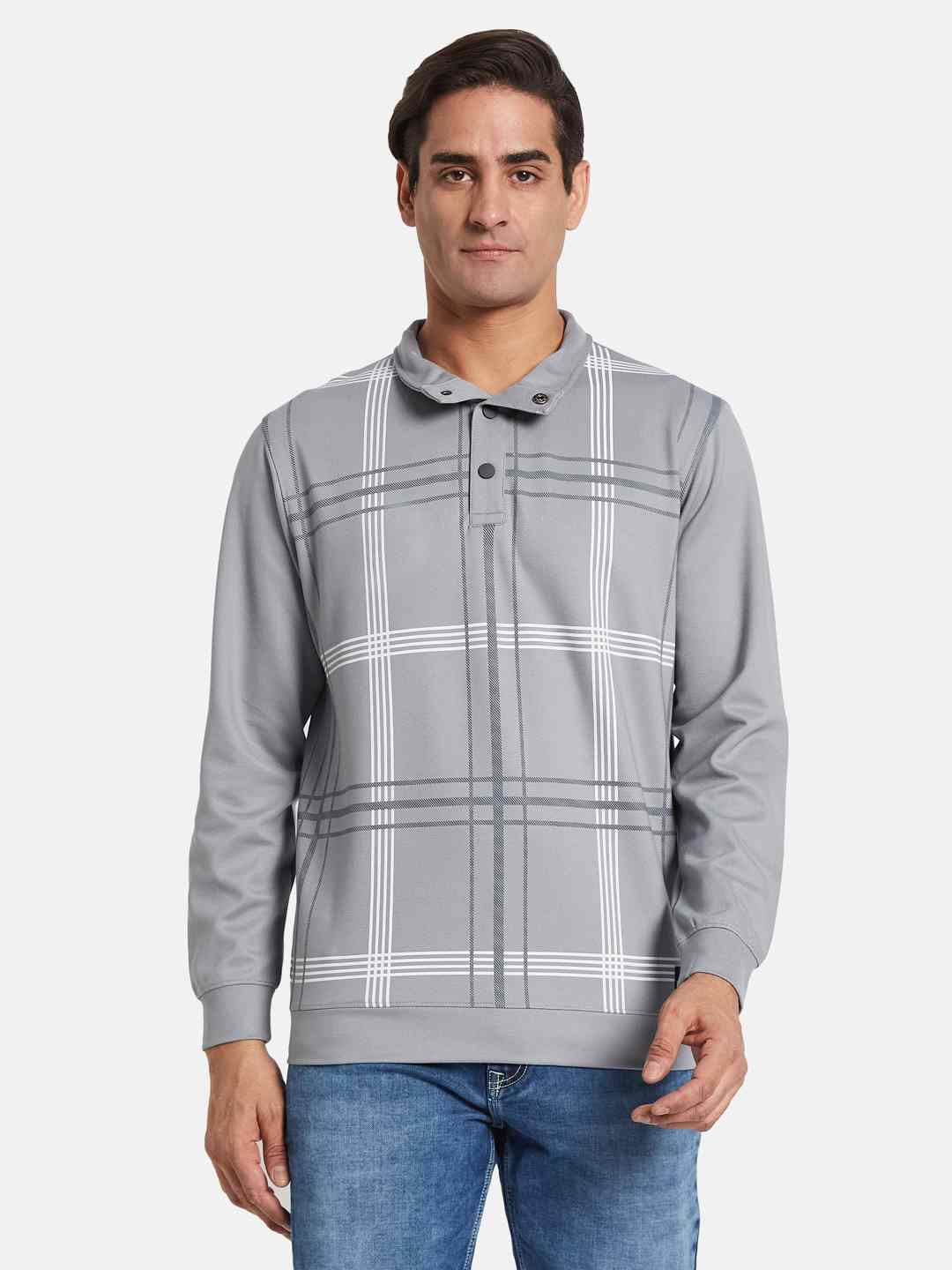 Octave Men Striped Pullover Sweatshirt