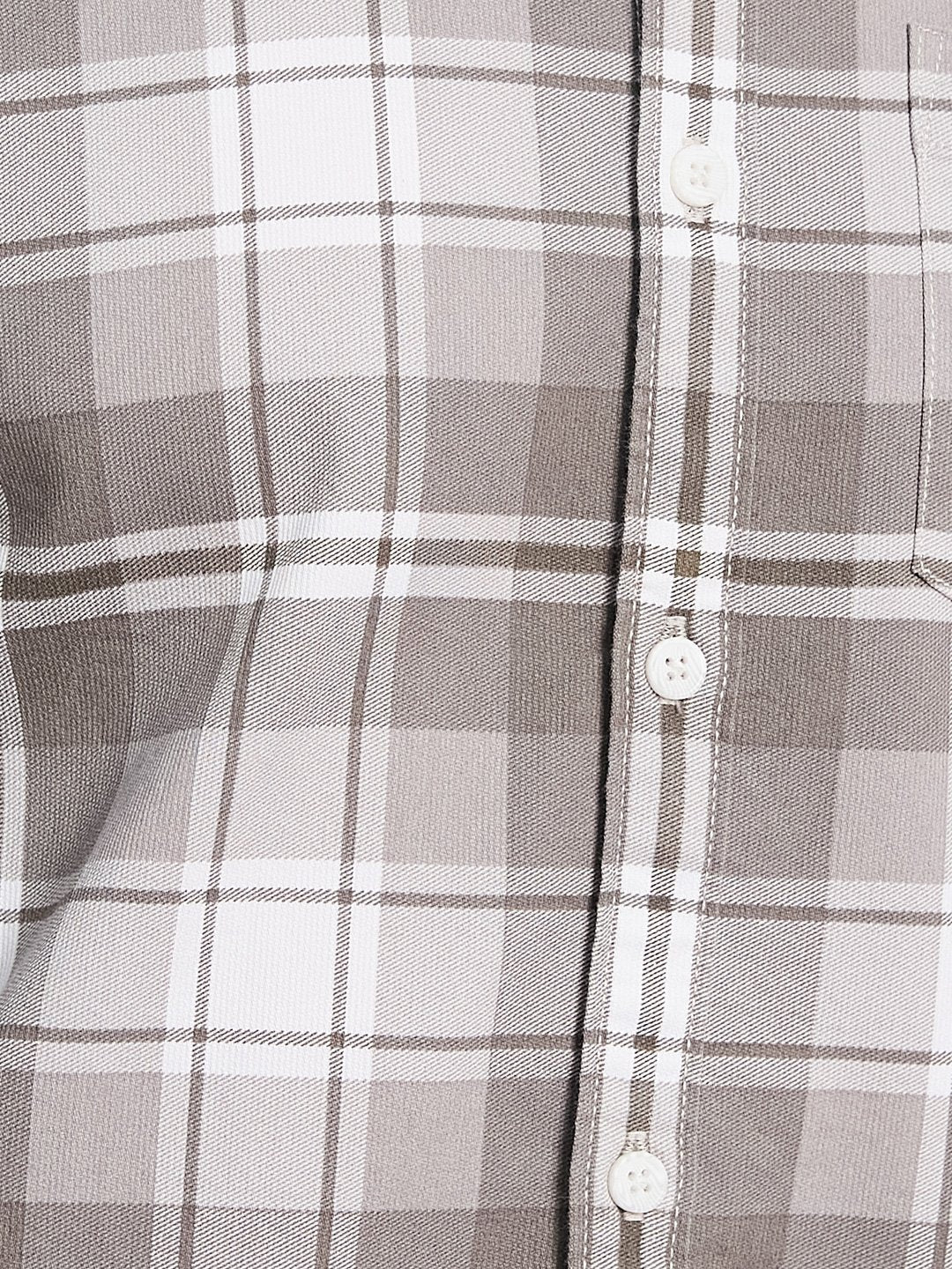 METTLE Men Opaque Checked Casual Shirt