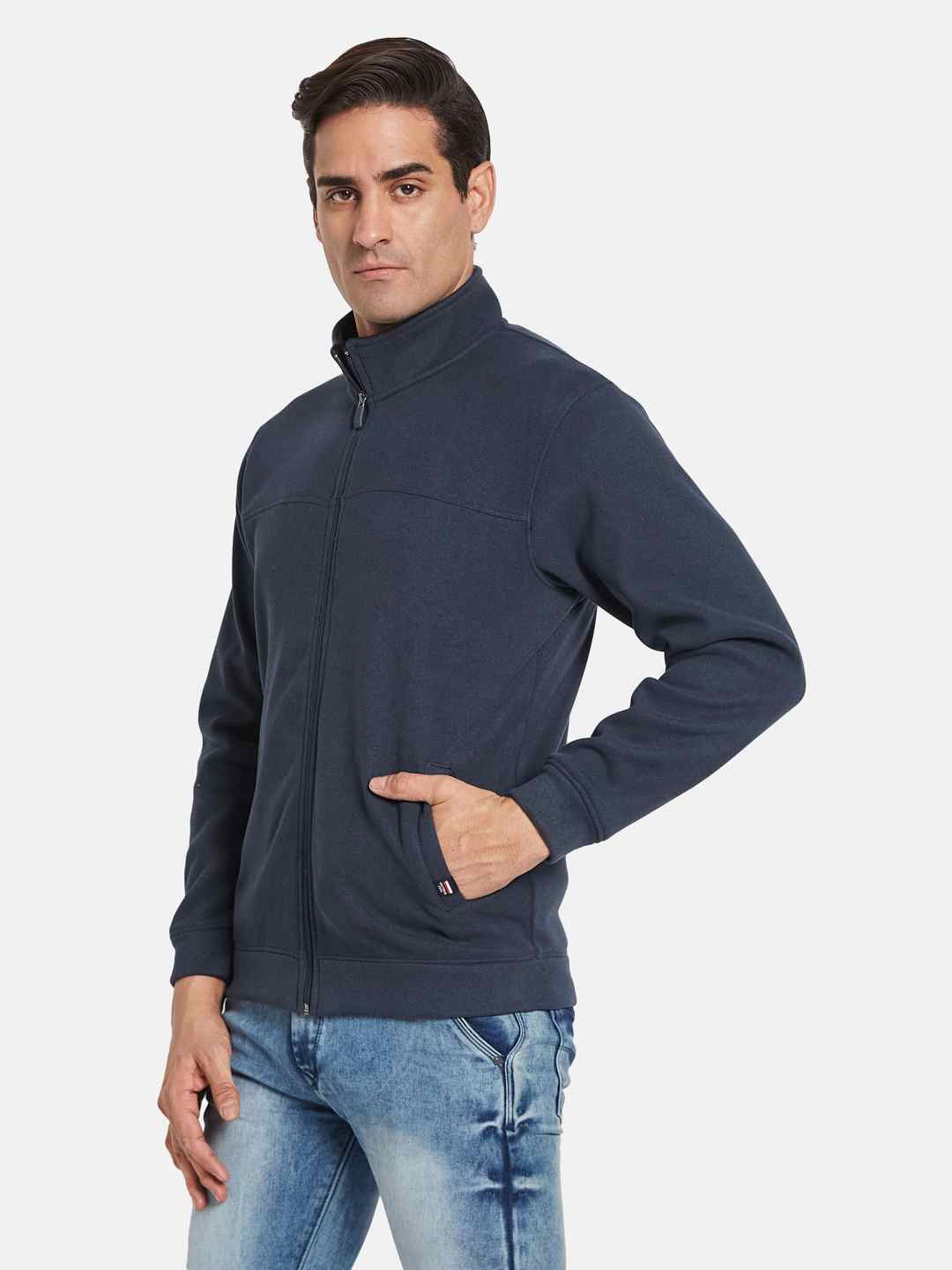 Octave Men High Neck Sweatshirt