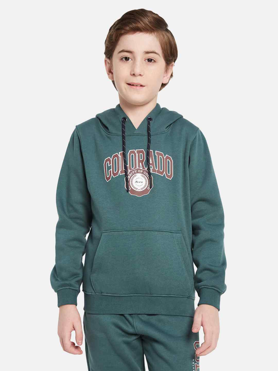 Octave Boys Typography Printed Hooded Tracksuits