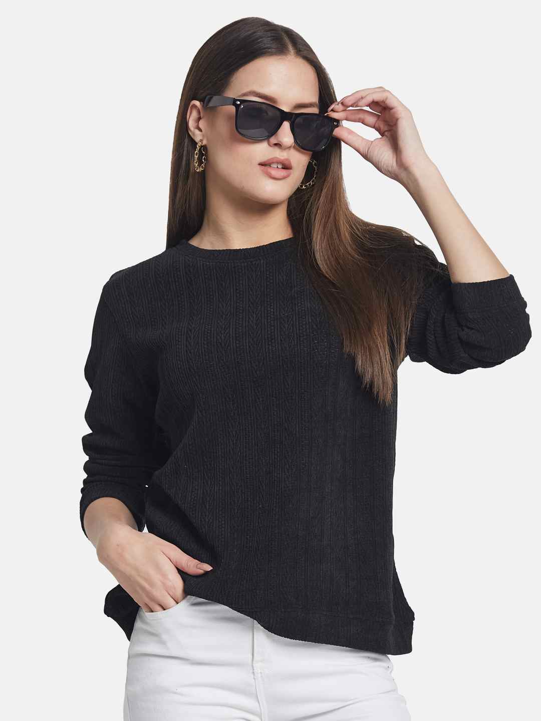 METTLE Women Round Neck Sweatshirt
