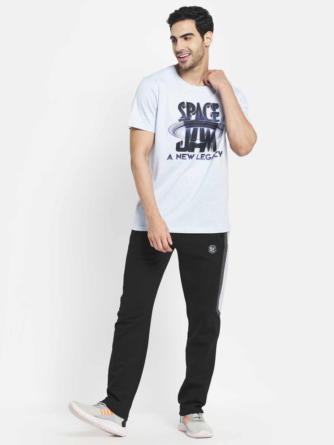 Octave Men Blue Typography Printed T-Shirt