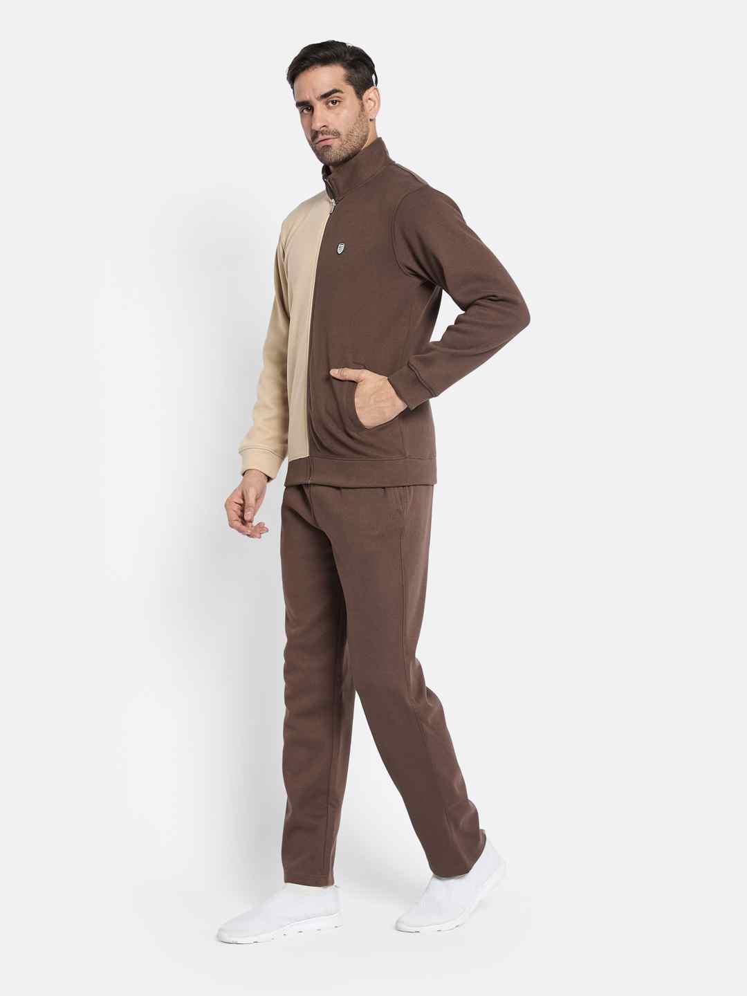 Octave Men Colourblocked Mid Rise Tracksuit