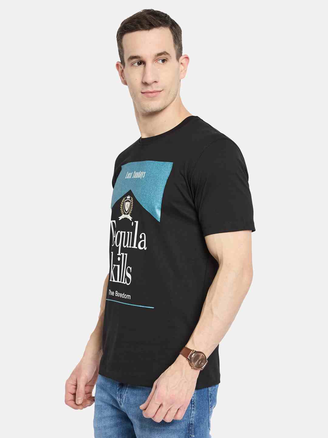 Octave Men Printed T-shirt