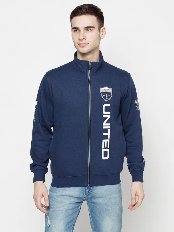 Men Indigo Melange Sweatshirts